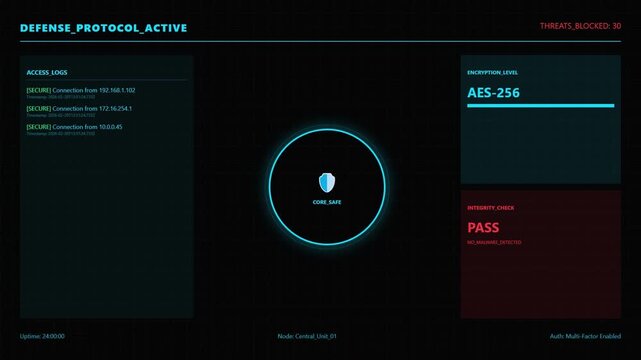 System Secure: Multi-Factor Authentication Enabled & Malware Scan Passed.