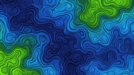 Fototapeta premium An abstract swirling pattern of blue and green hues creates a mesmerizing visual effect, suitable for backgrounds, digital art, or design projects seeking a modern touch,