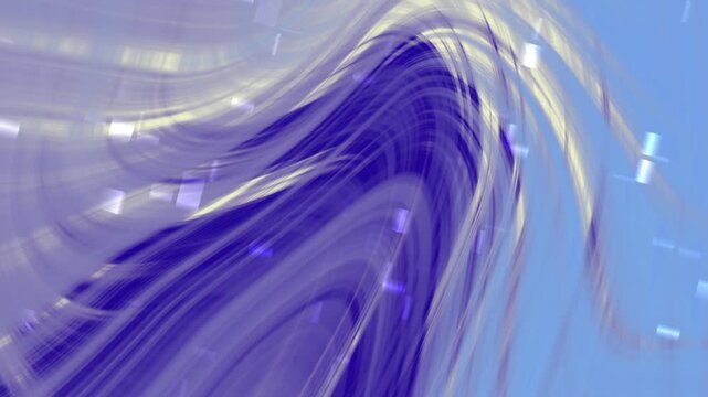 Abstract flowing vertical social media blank element purple and blue wavy lines background,  4k video animation grainy noise texture background..