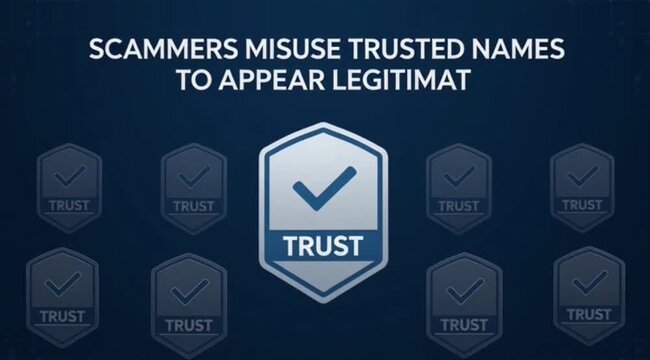 Scammers Misuse Trusted Names to Appear Legitimate Awareness Warning