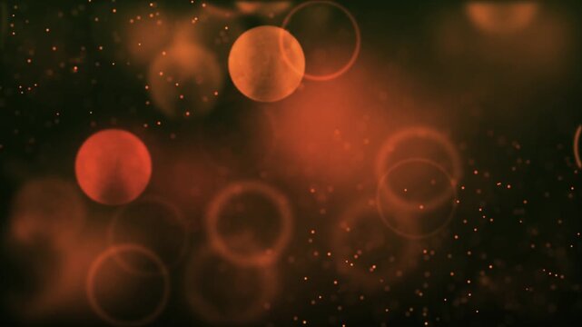 Orange Bokeh Background 4k Video