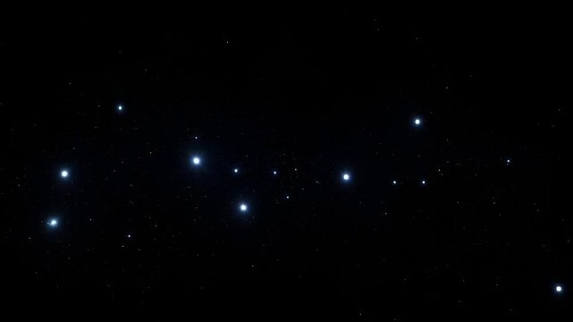 Serene night sky with a scattering of bright stars shining beautifully