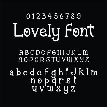 Cute Valentine Script Lettering Set for Romantic Design