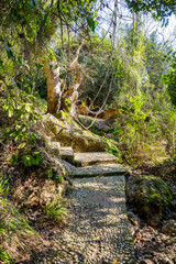 Kurşunlu Waterfall Nature Park (Turkish: Kurşunlu Şelalesi) is located 19 km from Antalya, Turkey at the end of a 7 km road branching off to the north of the Antalya-Serik-Alanya highway