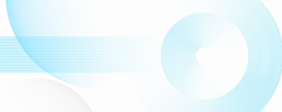 Modern geometrical dynamic and seamless abstract white background.Blue and White background with gradient circles. abstract digital future technology concept background. Light circles template design