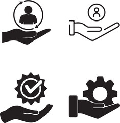 Full customer care service - Minimal vector icon