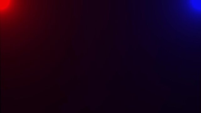 Police car, fire truck, ambulance flashing police lights. red and blue Transitions emergency lights Technology and science. overlay lights effects animation. Motion graphics of corner flicker light