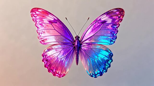 Colorful butterfly with vibrant wings