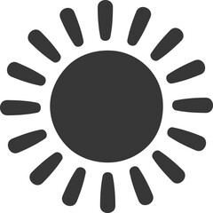 Fototapeta premium Sun icon representing good weather and solar energy
