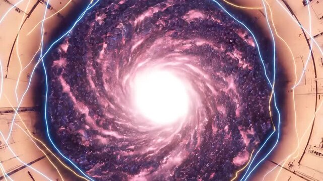 Inside Tokamak Nuclear Fusion Reactor with Swirling Plasma Confined by Magnetic Fields as Deuterium and Tritium Release Energy