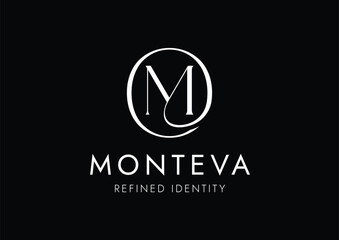 Elegant M Monogram Logo Template &ndash; Luxury Fashion Brand Identity Vector