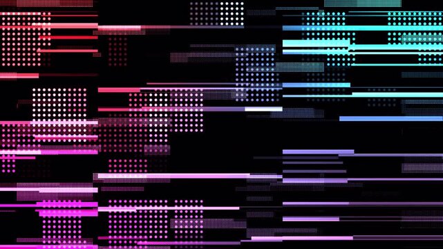 Sci-fi digital structure with glowing connections for metaverse projects, VR experiences, and technology advertising. Futuristic loop background in 4K quality.