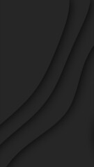 Fototapeta premium Minimal dark abstract background with smooth curved shapes, ideal for modern design, technology themes, and elegant layouts