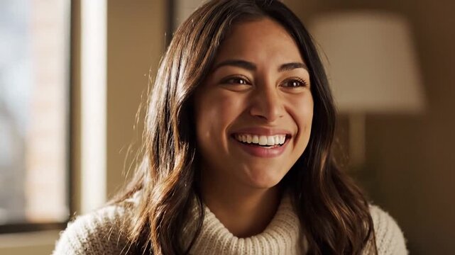 Young woman with wide eyes covering mouth in surprise