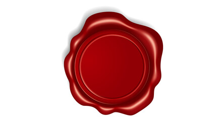 Red wax seal, empty red wax seal Png