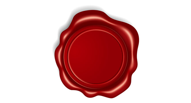 Red wax seal, empty red wax seal Png