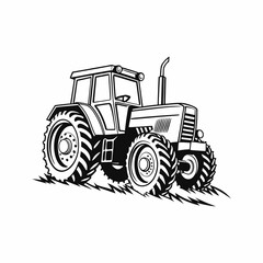 Fototapeta premium tractor vector illustration