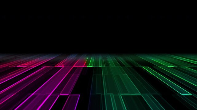 Cyberpunk HUD animation for gaming streams, esports overlays, and sci-fi UI. Futuristic interface elements perfect for Twitch and YouTube gaming content. Seamless 4K loop.