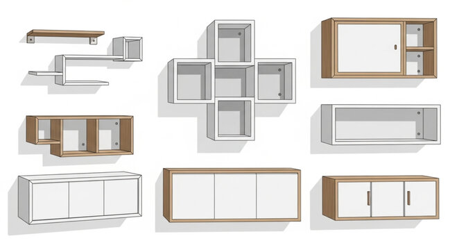 Modern Kitchen Cabinet Designs and Drawers.