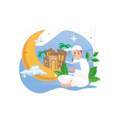 ramadan kareem islamic background vector