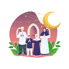 ramadan kareem islamic background vector