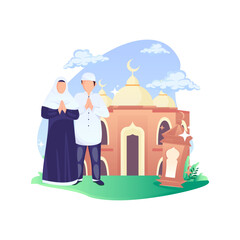 ramadan kareem islamic background vector