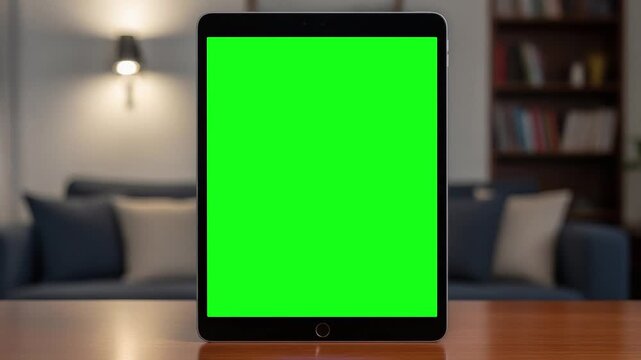 tablet pc with green screen