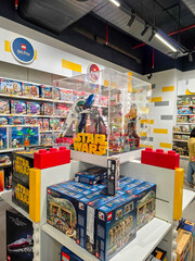 Fototapeta premium LEGO store in Delhi with visitors and staff