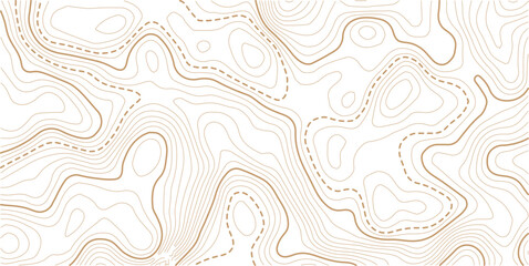Vector geographic contour mounted map background. Abstract minimal The patter discovery vector topo map. Abstract line contour mountain terrain map background. Vintage outdoors style wallpaper. © AFROZAOPORNA