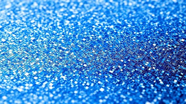 Blue pixelated mosaic pattern