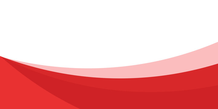 Red Wave on White Background, vector ilustration eps10