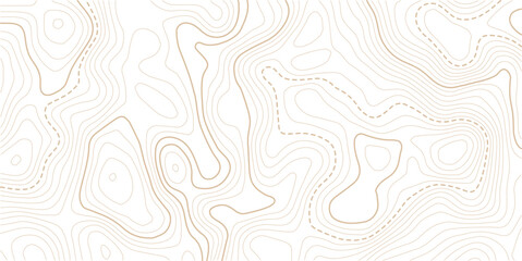 Topographic line contour map background, Topographic map and landscape terrain texture grid,Vector geographic contour map. Background of the topographic map. Topographic map lines, contour background. © AFROZAOPORNA