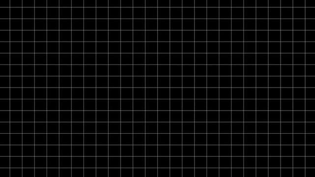 Animated gradient white background with grid moving wards. Horizontal Grid background video , dark color grid , with light effect animation