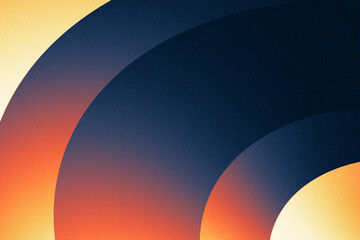 Abstract Liquid Motion with Orange Glow on Dark Background