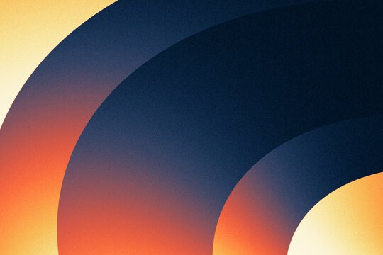 Abstract Liquid Motion with Orange Glow on Dark Background