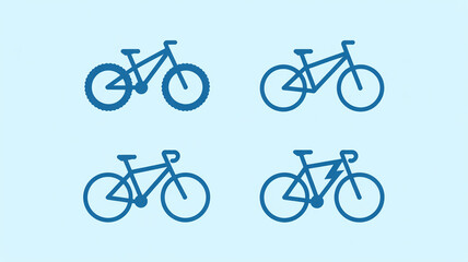 Fototapeta premium A vintage black mountain bike vector illustration set featuring a cycling silhouette with detailed wheels, pedals, and chains for sports transport