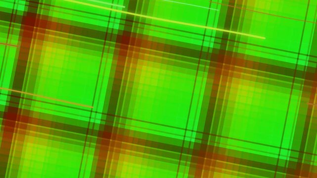 Dynamic Abstract Green Grid Background with Motion Light Trails