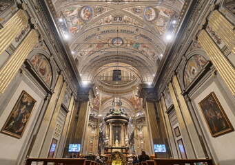Naklejka premium Santa Maria della fonte basilic in Caravaggio sanctuary, Bergamo, Lombardy, Italy