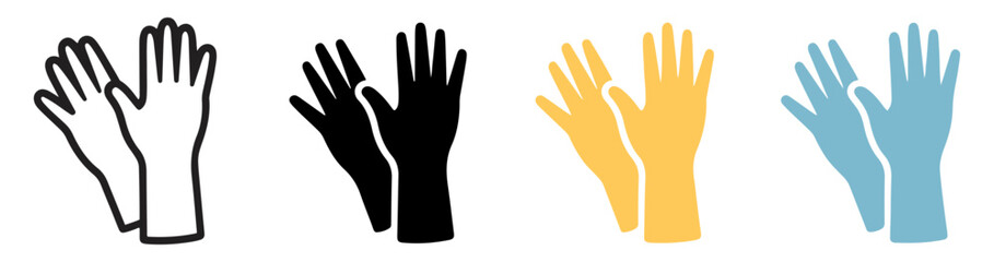 Obraz premium medical gloves sterile protective icon