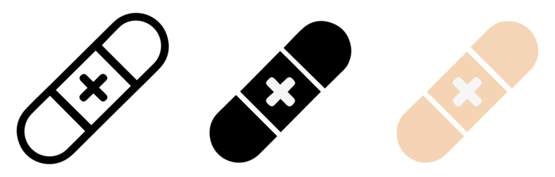 plaster bandage first aid icon