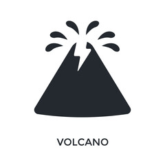 Volcano Icon Glyph Style. Vector Illustration For Graphic Design © San D