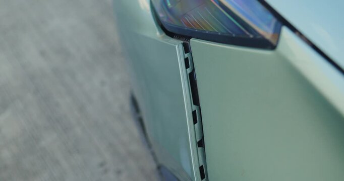 Close-up of car damage after a traffic collision, illustrating the auto insurance claim process, vehicle insurance coverage, accident repair, and motor insurance protection concept