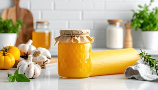 FlyPro Firefly biodegradable beeswax and cotton food wrap showcasing its pliable texture and natural appeal on a clean kitchen counter