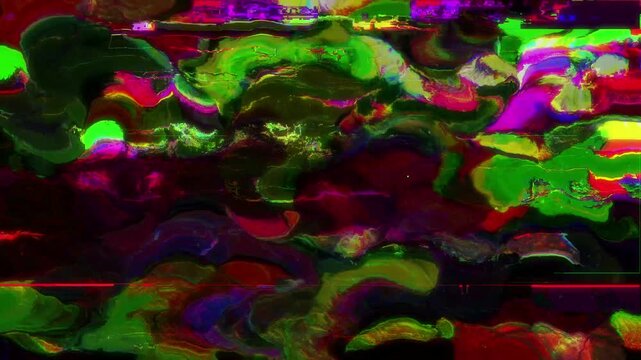 Abstract Watercolor Glitch Effect Overlay Background Liquid Ink Spread