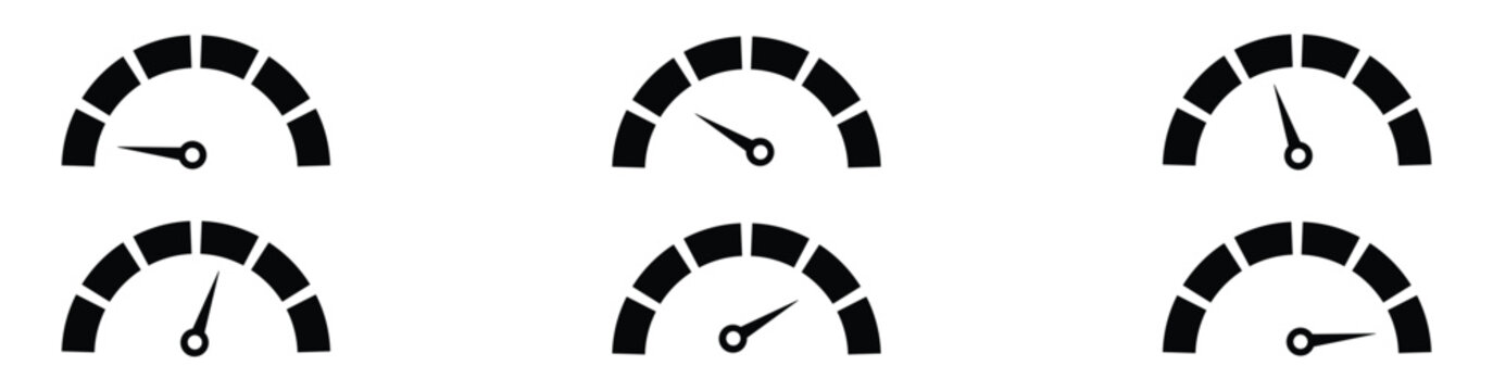 Rating Scale Meter with Needle Illustration Pack