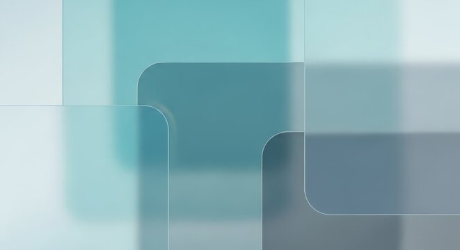 Abstract teal and gray geometric background design elements