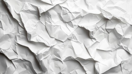 Obraz premium Crumpled white paper texture background (2)