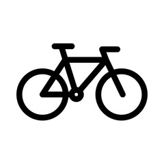 Fototapeta premium Road Bicycle Pictogram Minimal Graphic Illustration