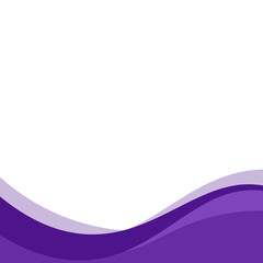 Abstract Wavy Shape Footer