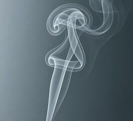 Thin smoke lines floating